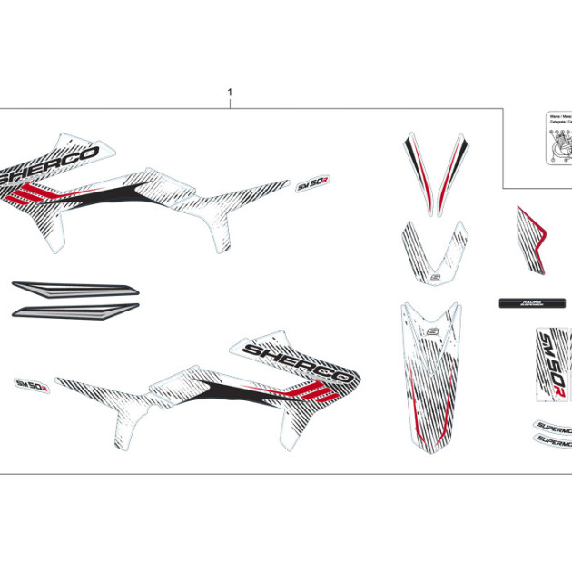 PERSONIFIED STICKER  KIT SM 50 WHITE