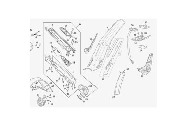 REAR MUDGUARD BLACK TR