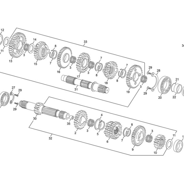 GEAR 5 Z 23 250/300 2T END