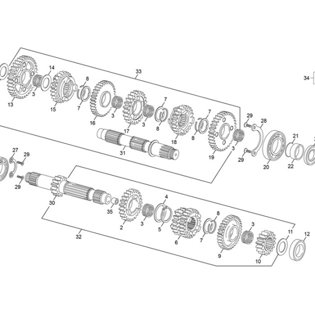 GEAR 4 Z 24 250/300 2T END