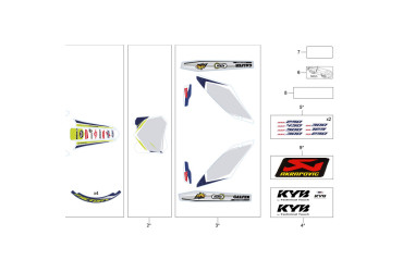 STICKER SPECIAL AKRAPOVIC 250/300 SEF