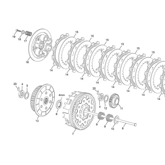 BOSS CLUTCH 250/300 SE