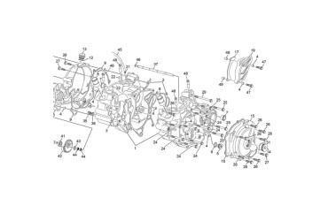 CRANCKASE SET 250/300 SE 2022 SPARE PARTS