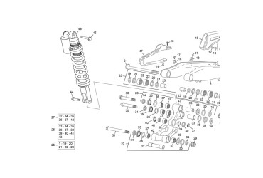 SHOCK ABSORBER MX 250/300 50 MM