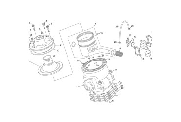 CILYNDER HEAD O-RING 8 X 6 X 1 VITON75