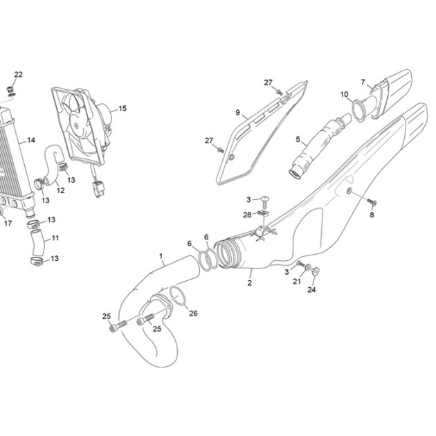 EXHAUST PIPE IN CONIC +40