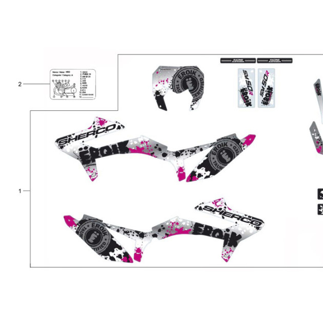 PERSONIFIED STICKER  KIT SM 50 EROIK