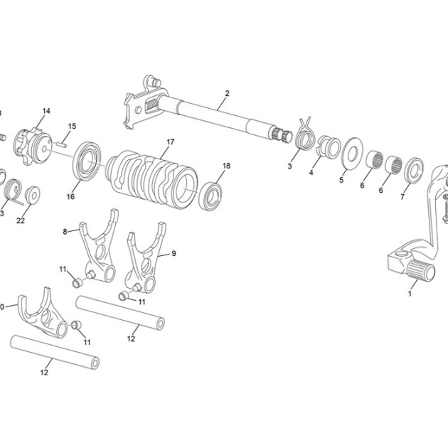 SELECTOR DRUM 250 2T END