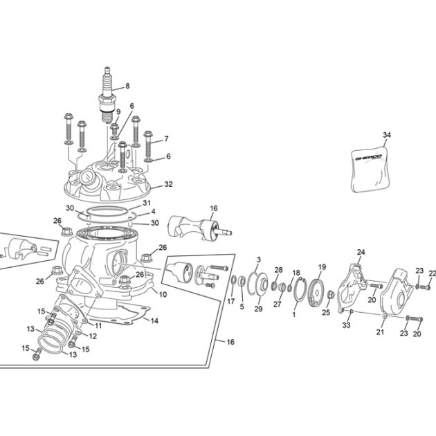 CYLINDER 125 SE END
