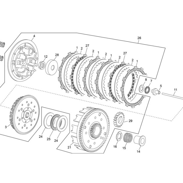 PRIMARY DRIVE CLUTCH  FOR BEARING SURFLEX R