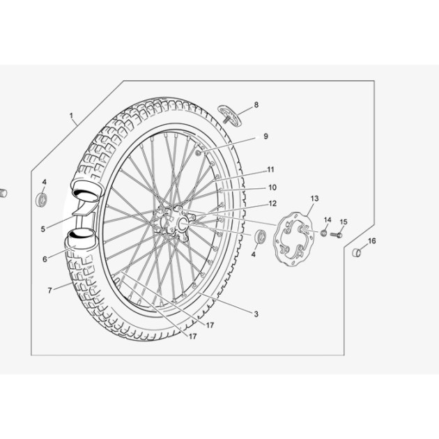 FRONT RIM BLUE MAT 1.60X21 32 R