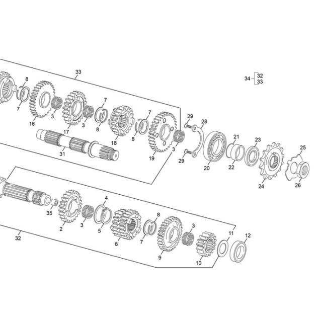 CHAIN SPROCKET 14T END