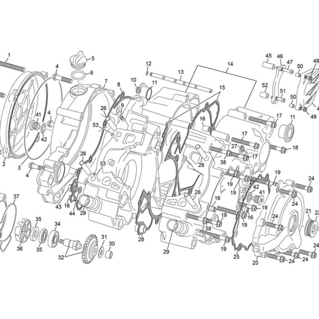 GASKET CLUTCH CASE 125 SE