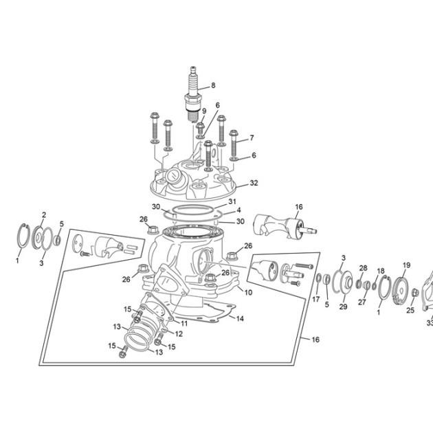 EXHAUSS MANIFOLD 125 SE