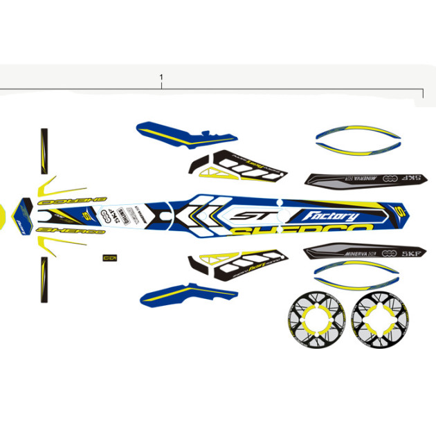 KIT  BLISTER STICKER FACTORY 2015 TR SH