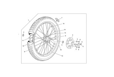 FRONT RIM BLUE BRIGHTT 1.60X21 32 R