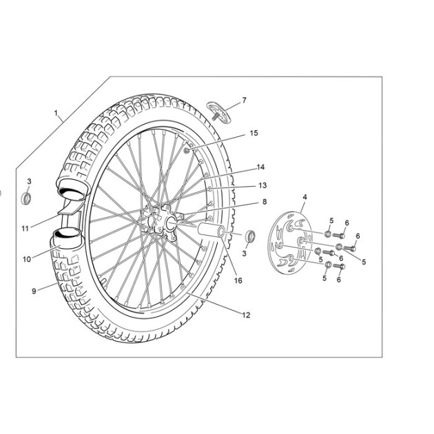 FRONT RIM BLUE BRIGHTT 1.60X21 32 R