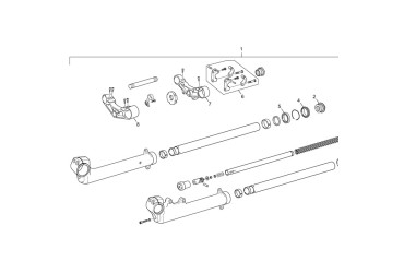 BOTTOM PLAT FORK  MZ 40 GOLD MAT