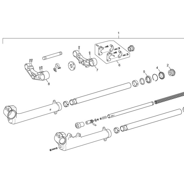 BOTTOM PLAT FORK  MZ 40 GOLD MAT