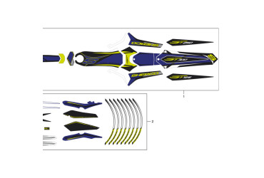 KIT BLISTER STICKERS DECO  TR 16 SH