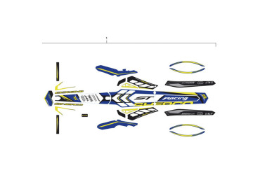 KIT  BLISTER STICKER RACING 2015 TR SH