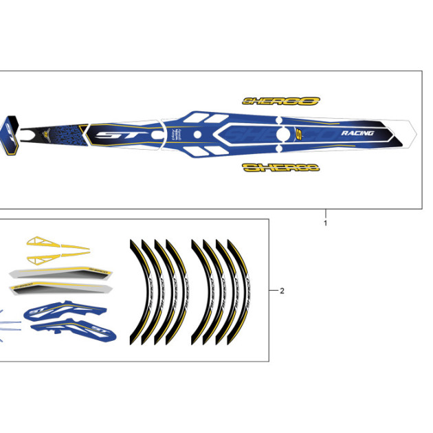 KIT BLISTER STICKERS DECO  TR 15 SH