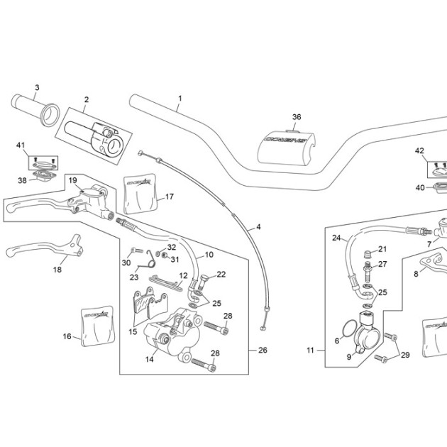 MASTER CYLINDER COVER RIGHT  ALU GREY OXIA