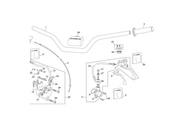 MASTER CYLINDER COVER LEFT  ALU GREY OXIA