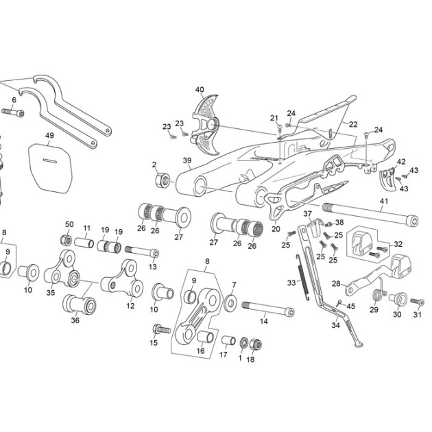 CHAIN TENSIONER ALU GREY F