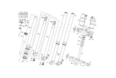RIGHT FORK LEG WP DOUBLE CARTRIDGE 250/300