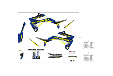 PRODUCTION 50CC FACTORY STICKER  KIT END 2016  SPARE PARTS