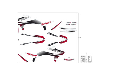 BLISTER PERSONIFIED STICKER  KIT SM 50 KENNY