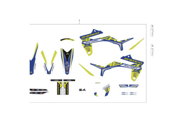 PRODUCTION 50CC FACTORY STICKER  KIT END 2017  SPARE PARTS