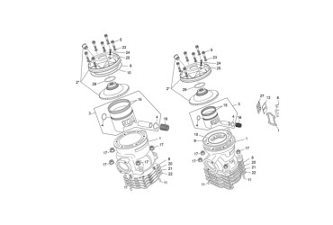 CYLINDER HEAD SET 2.5 TR BLUE OXIA