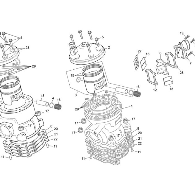 PISTON  125CC "B" 53.97 LS