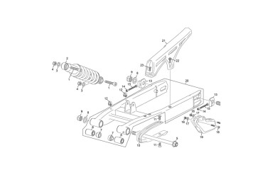 SPACER SWING ARM 125 4T