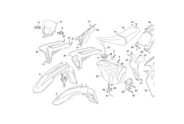 FRONT MUGUARD END 450  BLANC