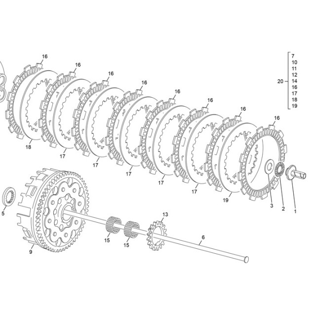 METAL CLUTCH DISK 2.0 mm