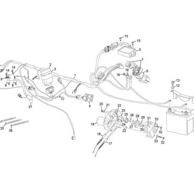 ELECTRIC CABLE GENERAL AND CDI  SE 125