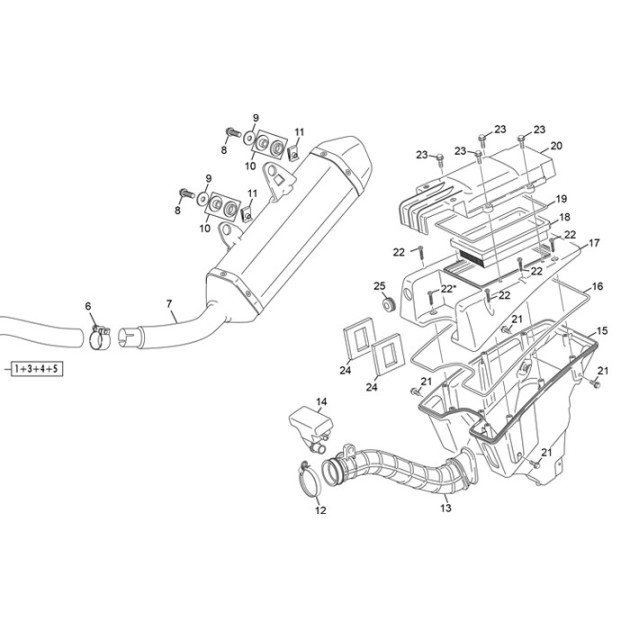 MANIFOLD RESONATOR 125 4T