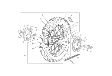 REAR SPROCKET 51 T END
