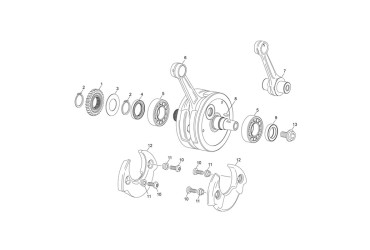SCREW VIS M6X16  DIN 14583