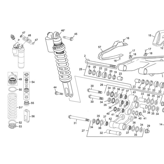 SHOCK ABSORBER 125 SE  WP
