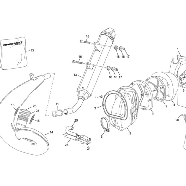 SILENCER END 250/300 2T EVO
