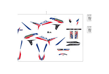 PRODUCTION 50CC SIX DAYS STICKER  KIT END 2018 PRODUCTION