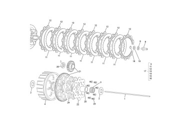 STEEL DISK CLUTCH 125 SE