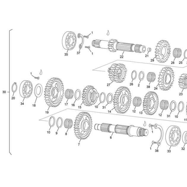 BEARING GIDE END 254 CLUTCH SIDE