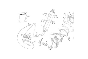 EU 4 CATALYSED EXHAUST END 250/300 2T EVO