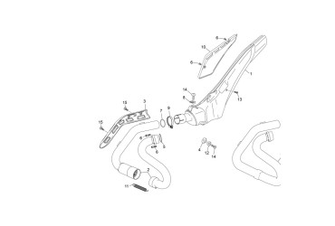 EXHAUST PIPE HOMO TY125 18 E4