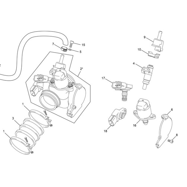 INJECTION BODY END SYN 300 COMPLET EVO